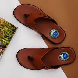 Big Fox Men Tan & Blue Thong Flip-Flops-picture-14