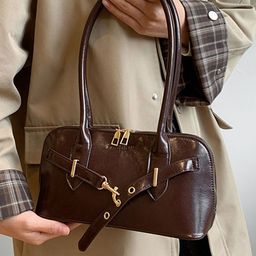 LULU & SKY PU Women Textured Structured Handheld Bag-picture-19