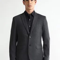 Arrow Slim-Fit Notched Lapel Collar Single Breasted Cotton Formal Blazer-picture-22