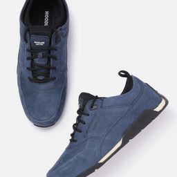 Woodland Men Round-Toe Leather Sneakers-picture-45