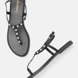 DressBerry Women Beaded T-Strap Flats-picture-42
