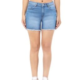 RECAP Blue High Rise Shorts-picture-42