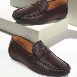 Fausto Men's Brown Formal Loafers-image-89