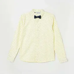 Fame Forever by Lifestyle Kids Yellow Cotton Printed Full Sleeves Shirt-picture-1