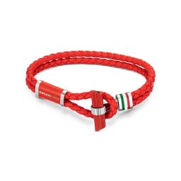 Ducati Corse Silver-Plated Red Casual Bracelet for Men-20