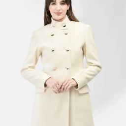 Crimsoune Club Off White Regular Fit Coat-image-29