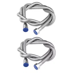 ALTURAS Stainless Steel 1 m Hose Pipe With 360 Degree Rotating Joints (Pack of 2)-picture-33