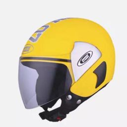 Studds Yellow Medium (570 mm) Open Face Helmet, Cub 07 Decor-image-68