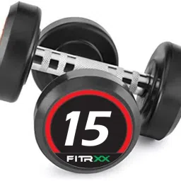Set Of 15KGX2 High Quality Rubber Professional Bouncer Fixed Weight Dumbbell-18