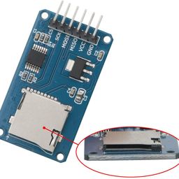 Micro SD Card Module Storage Board 6 pin TF Card Memory Adapter Reader Module SPI Interface Compatible with Arduino (Pack of 10) image 2