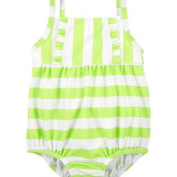 Carter's Ruffle Striped 1-Piece Swimsuit - Green-image-72
