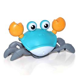 AKN TOYS Crawling Crab Baby Toy, Tummy Time Toys for Kids, Automatically Avoid Obstacles Toddler Interactive Toy with Music and LED Light, Built in Rechargeable Battery - COLOR MAY VARY-9