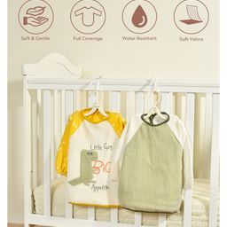 Mi Arcus Patch Work & Embroidered Multicolor Coverall Bib Pack of 2-15