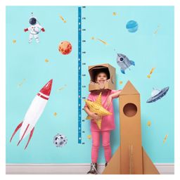 Jaamso Royals Grow Up Space Rocket Design Kids Home Décor Wallsticker (50 CM x 70 CM)-5