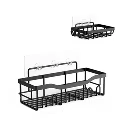 JD Fresh 2 in 1 Self Adhesive Organizer Combo For Bathroom Accessories - Black-picture-20