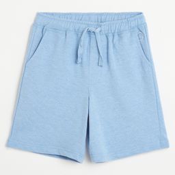 Campana Cotton Solid Shorts - Light Blue-image-10
