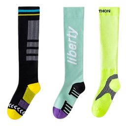 MOMISY Cotton Pack Of 3 Liberty Text Designed & Colour Blocked Socks - Multi Colour-image-29