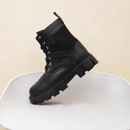 Killer Women Round Toe Lace Up Boots-image-55
