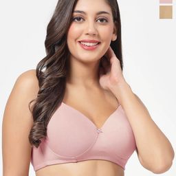 SHYAM SONS FLAIR Pack Of 2 Solid Full Coverage Lightly Padded Bra-11