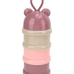 The Cheeky Kidzz Baby Formula Dispenser Foodgrade PP Double Layer Anti-Leak Milk Powder Cerelac Food Storage Dispenser 3 Container First Feed Box- Brown image 4