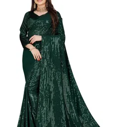 Moda Rapido Embellished Sequinned Pure Georgette Saree-image-80