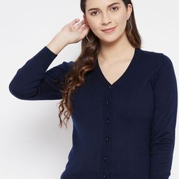 Zigo Women Woollen Long Sleeves Cardigan-image-55