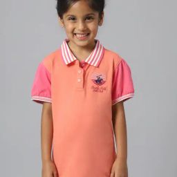 Beverly Hills Polo Club Kids Coral Solid Polo T-Shirt-picture-12