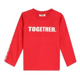 Cantabil Kids Red Printed Full Sleeves T-Shirt-image-24