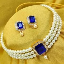 Anouk Women Blue Jewellery Set-image-29