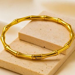 Bauble Cluster Gold-Plated Kada Stainless Steel Bracelet-image-51