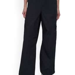 DKNY Women Loose Fit Mid-Rise Cargos Trousers-image-38