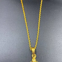 KALAFICIAL Gold-Plated Ganesha Pendant with Chain-image-70