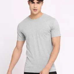 Frenchie Grey Regular Fit Crew T-Shirt-image-98