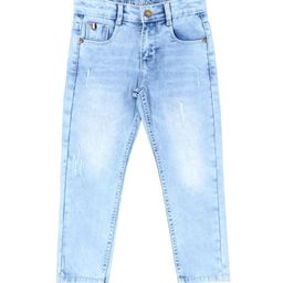 UNDER FOURTEEN ONLY Boys Slim Fit Mid-Rise Low Distress Heavy Fade Jeans-image-29