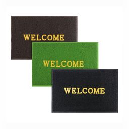 Aura 3-Pcs Black & Green Printed Anti Skid Doormat-31