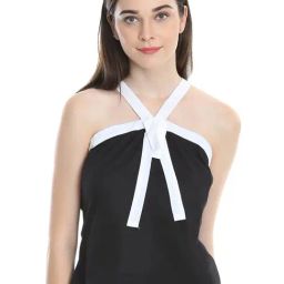 DODO & MOA Black Cotton Regular Fit Top-15
