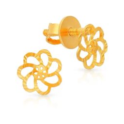 Malabar Gold & Diamonds 22k Yellow Gold Stud Earrings For Women-image-72