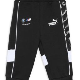 Puma Kids BMW M Motorsport SDS Black & White Cotton Printed Sweatpants-19