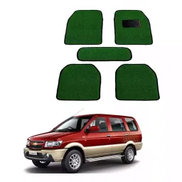 Auto Pearl HD5M332 PVC and Plastic Standard Mat for Chevrolet Tavera 2005 (Green)-image-2