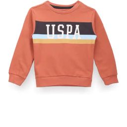 U.S. Polo Assn. Kids Rust Printed Full Sleeves Sweatshirt-image-80