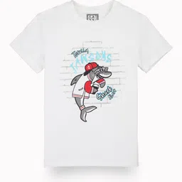 Gini and Jony Boys Graphic Printed Round Neck Cotton T-shirt-image-20