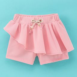 Little Kangaroos Short With Frills Solid- Pink-image-9