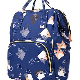 House of Quirk Maternity Backpack Large Capacity Convenient  - Dark Blue-image-77