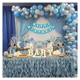 Bubble Trouble Blue Theme Birthday Decoration Items Theme Pack of 63-image-48