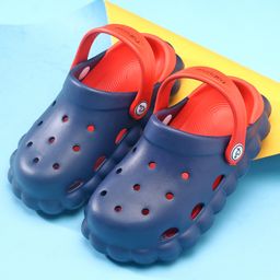 Babyoye Clogs with Back Strap Closure - Blue-image-20