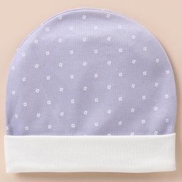 Ben Benny Interlock Knit Floral Printed Cap Light Grey - Diameter 10 cm-29