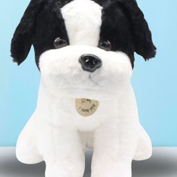 Tickles Puppy Dog Soft Stuffed Plush Animal Toy for Kids Birthday Gift (Color: Black; Size: 35 cm)-image-77