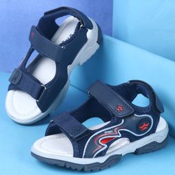 Cute Walk by Babyhug Sandal With Velcro Closure - Navy Blue-picture-40