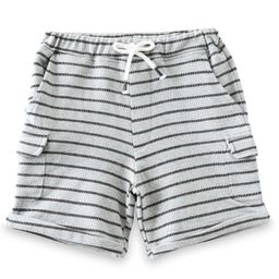 JusCubs Cotton Knit Cargo Striped Shorts - Grey-picture-41