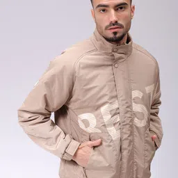 The Indian Garage Co Men Lightweight Puffer Jacket with Embroidered-picture-16